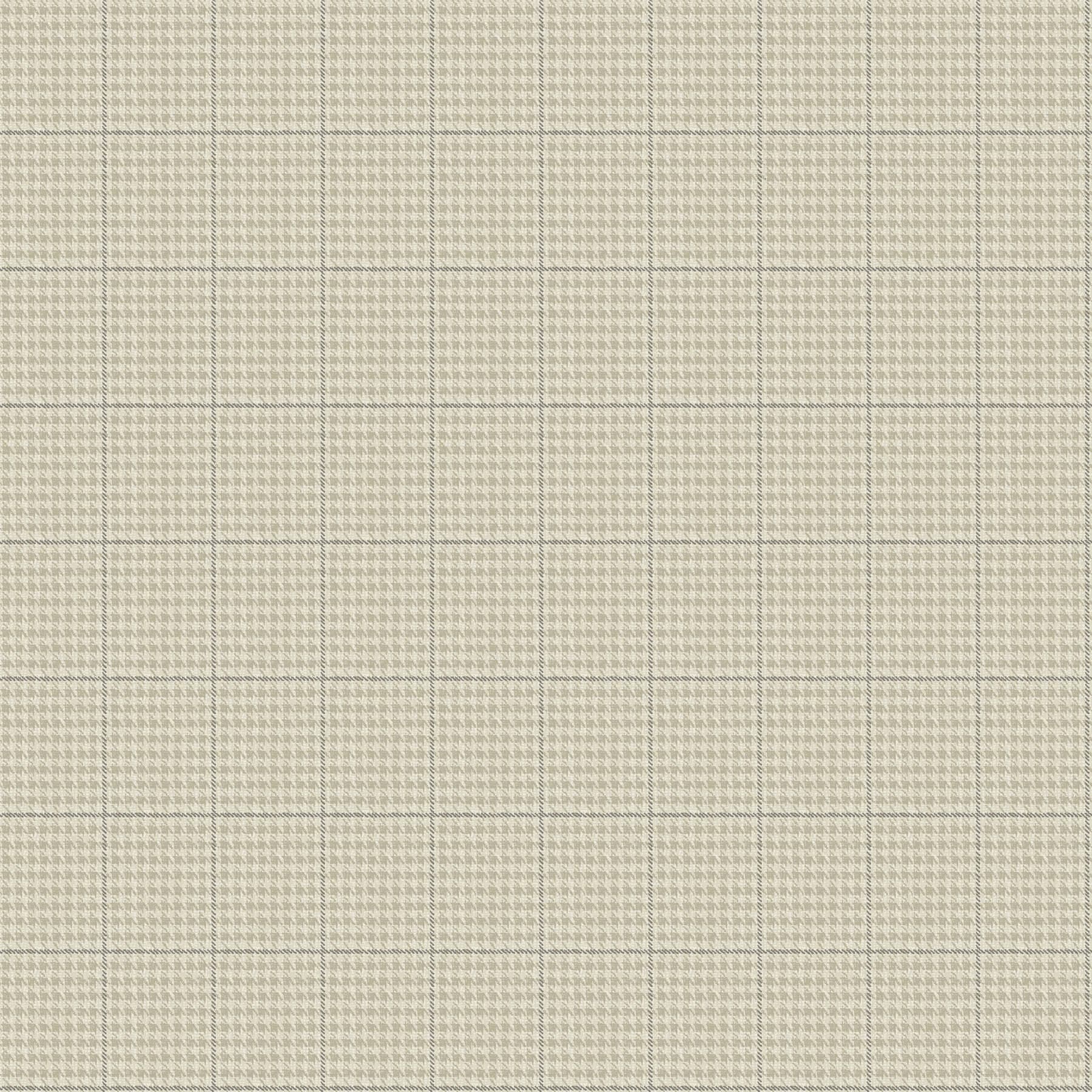 Prescott Taupe Glen Check Wallpaper