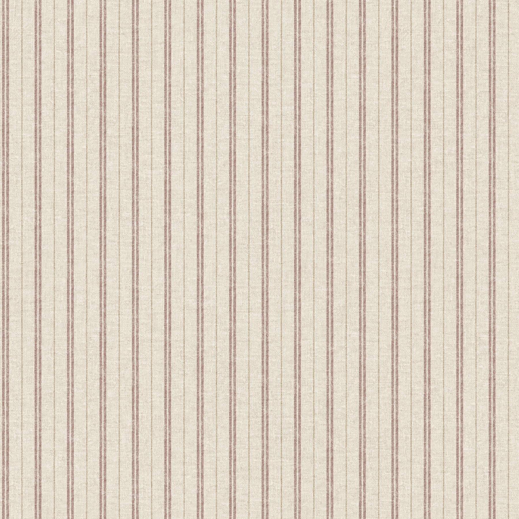 Harville Maroon Double Stripe Wallpaper