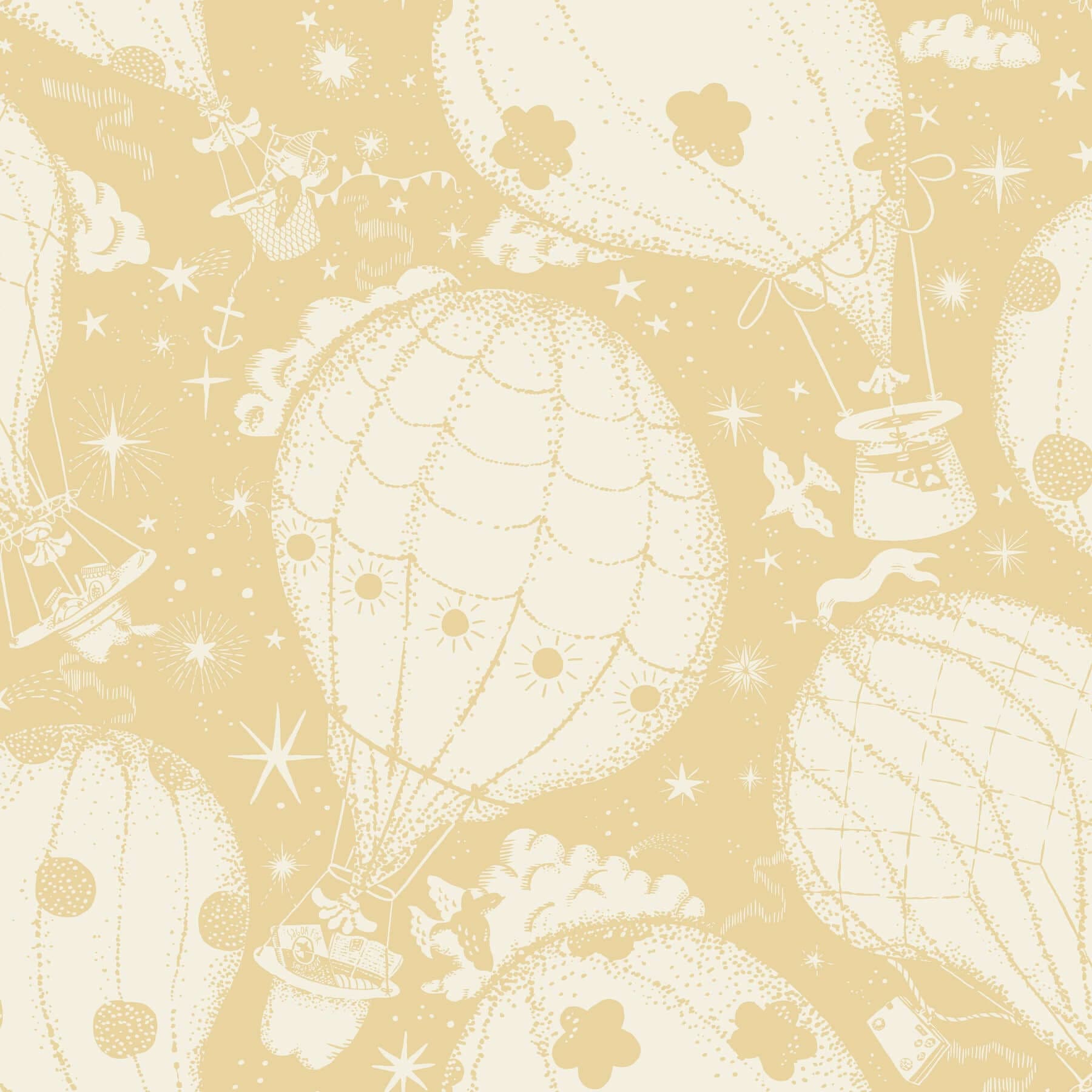 Ballongerna Wallpaper- Yellow