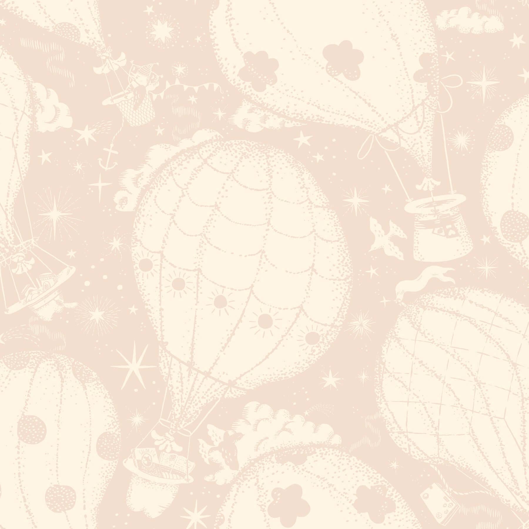 Ballongerna Wallpaper- Pink
