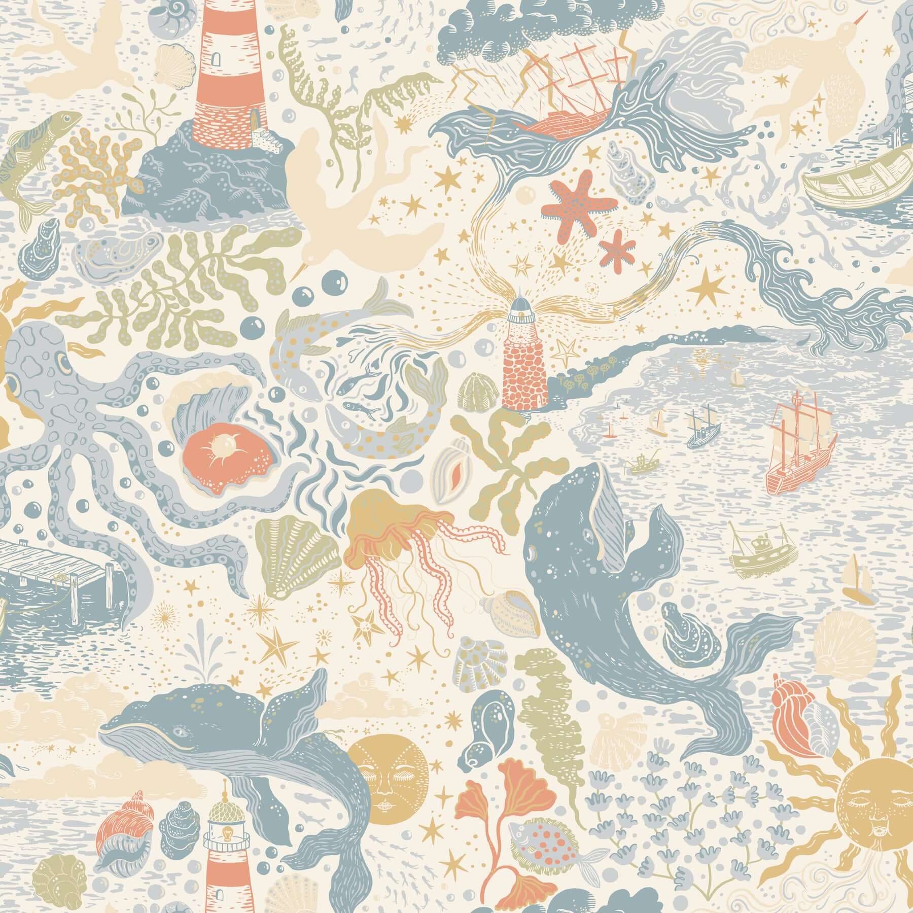 Havet Wallpaper- Multi