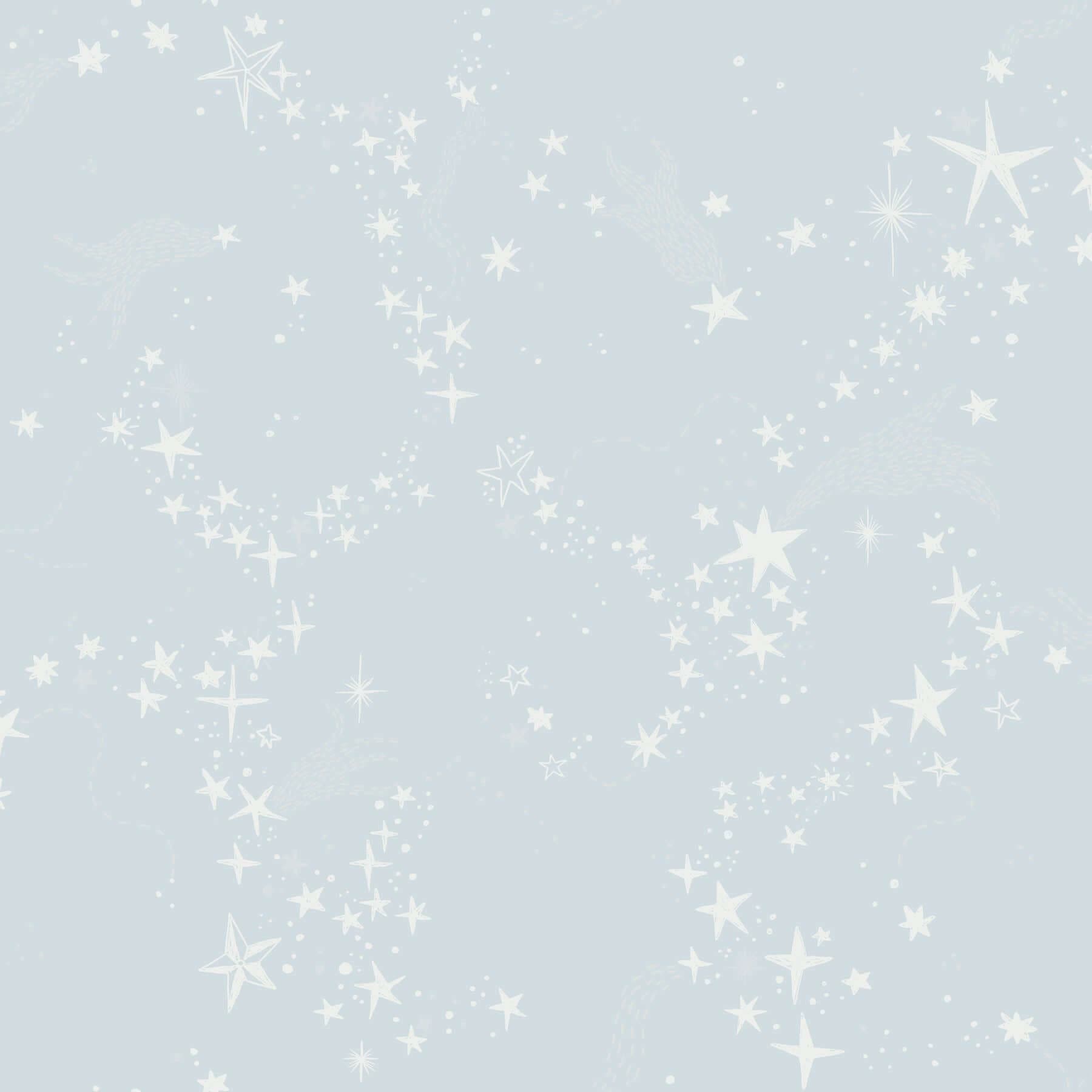 Stjärnhimmel Wallpaper- Light Blue