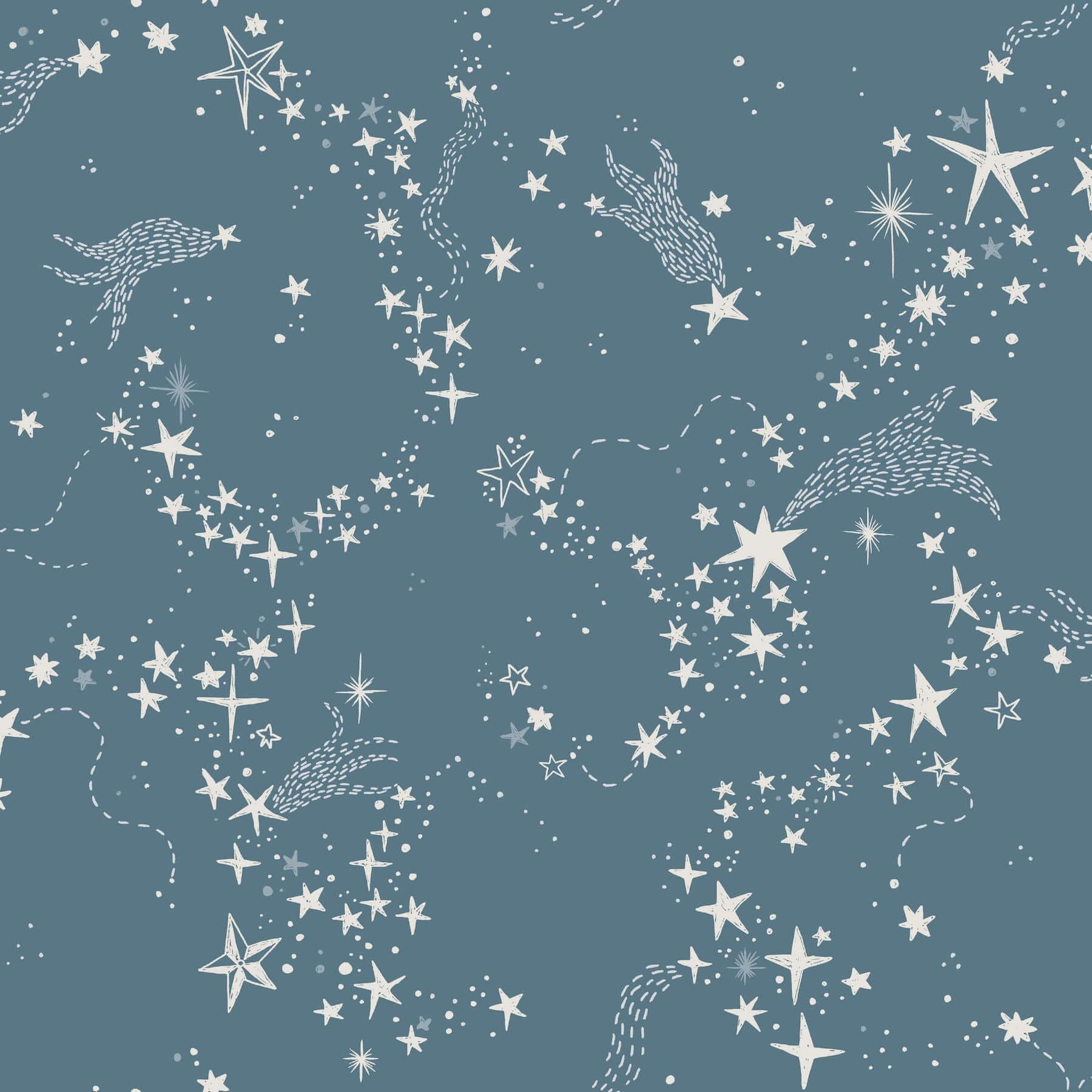 Stjärnhimmel Wallpaper- Dark Blue
