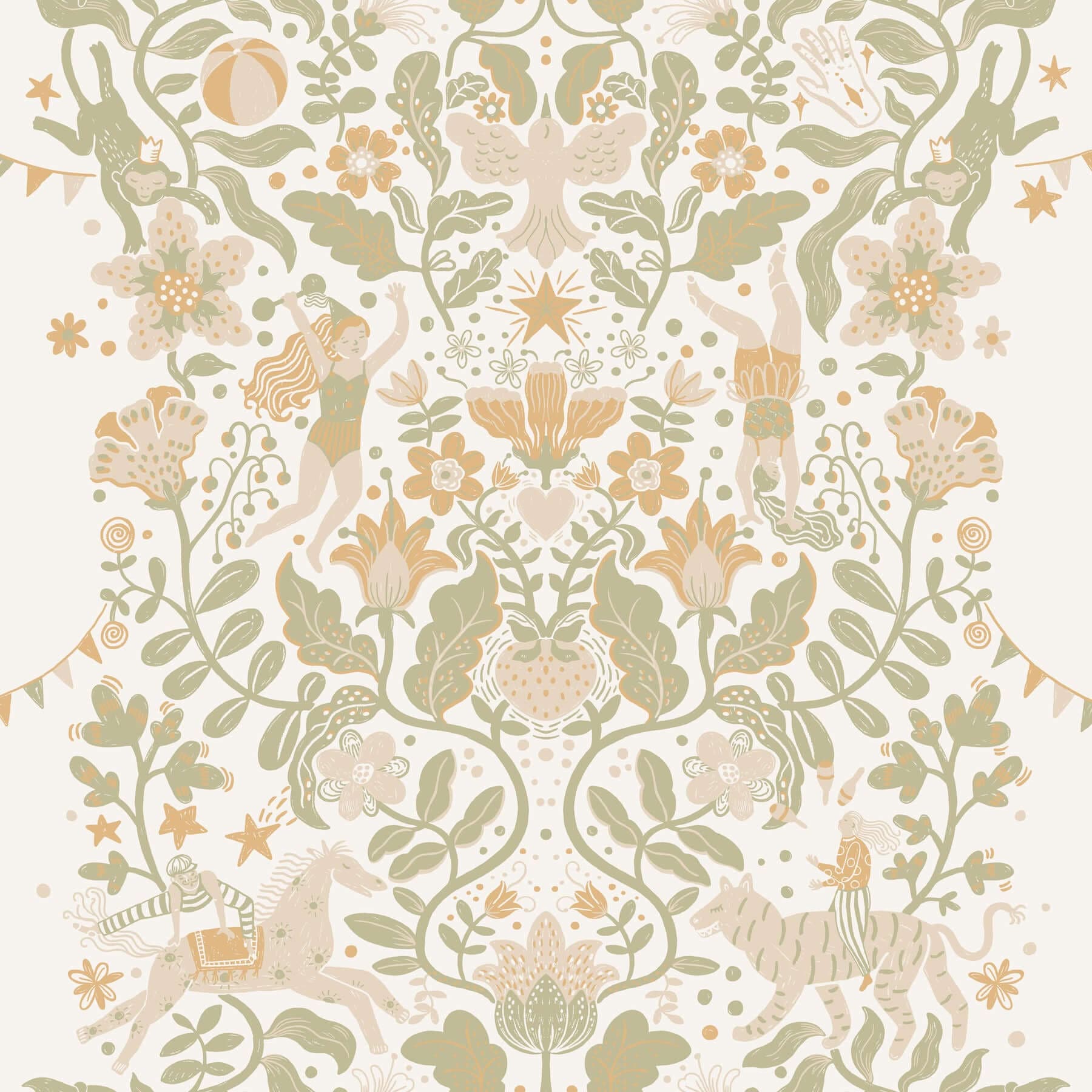 Cirkus Wallpaper- Moss