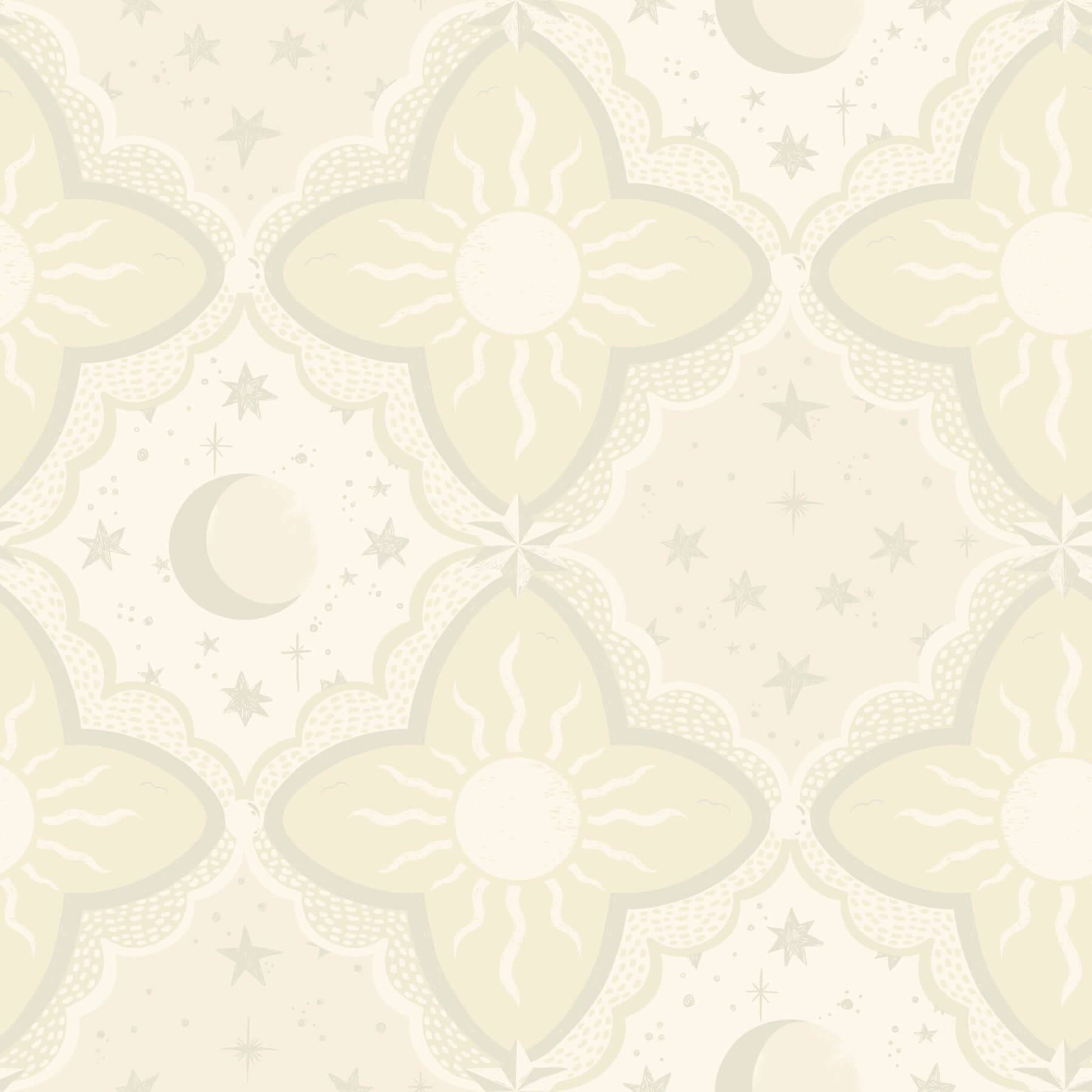 Sol & Måne Wallpaper- Beige