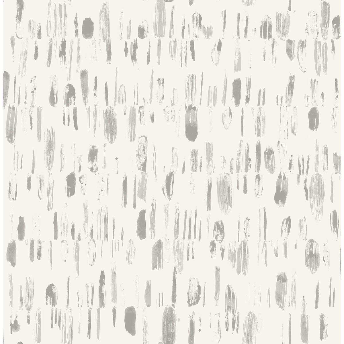 Dwell Grey Brushstrokes Wallpaper