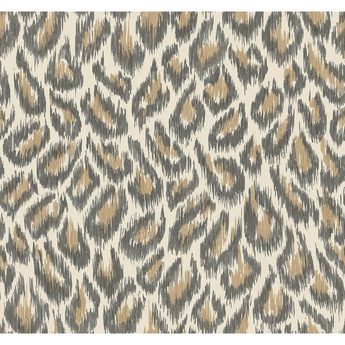 Electra Bronze Leopard Spot String Wallpaper
