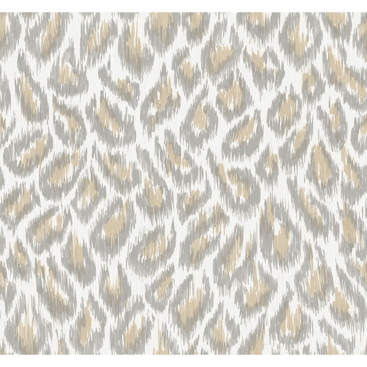 Electra Wheat Leopard Spot String Wallpaper