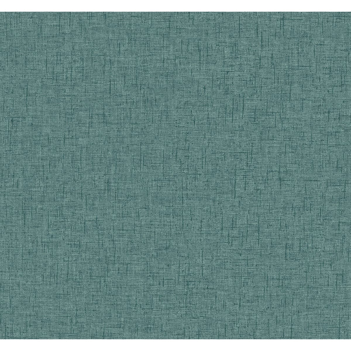 Bentley Teal Faux Linen Wallpaper