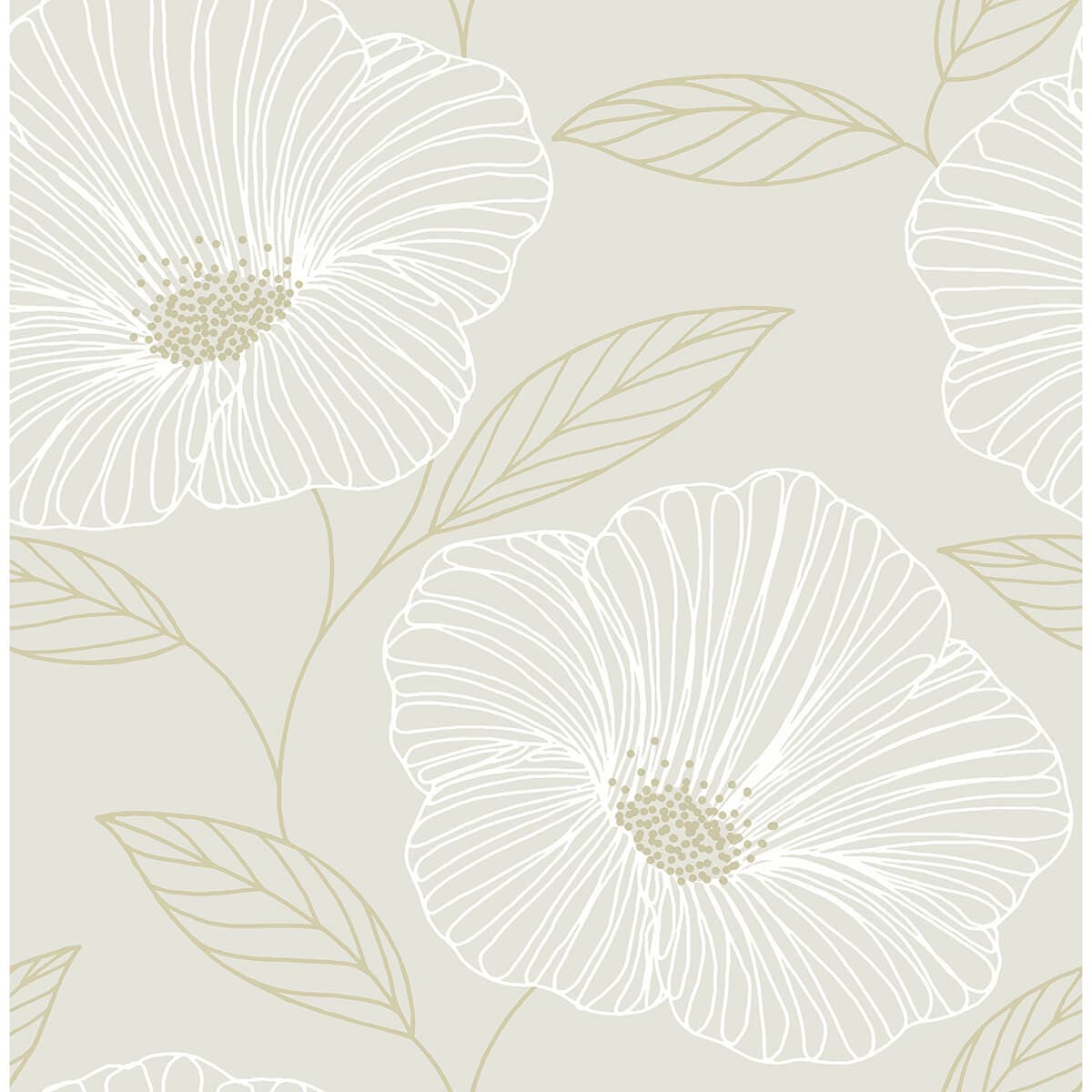 Mythic Dove Floral Wallpaper