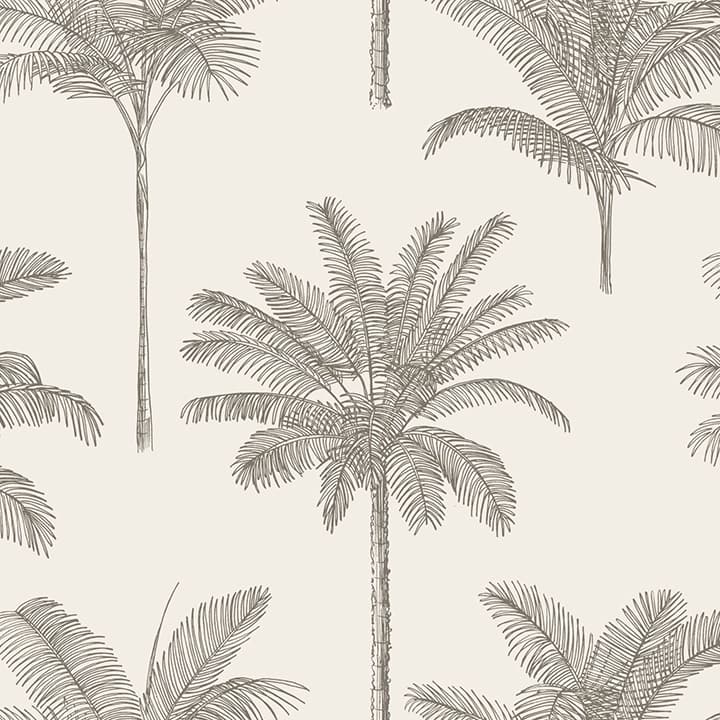Taj Beige Palm Trees Wallpaper