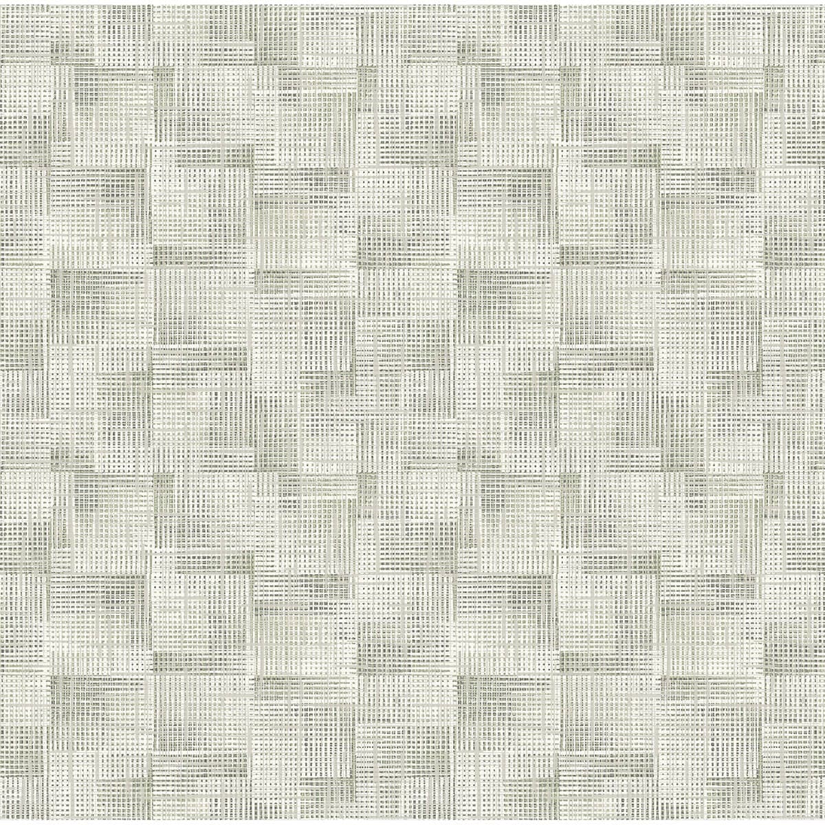 Ting Sage Abstract Woven Wallpaper