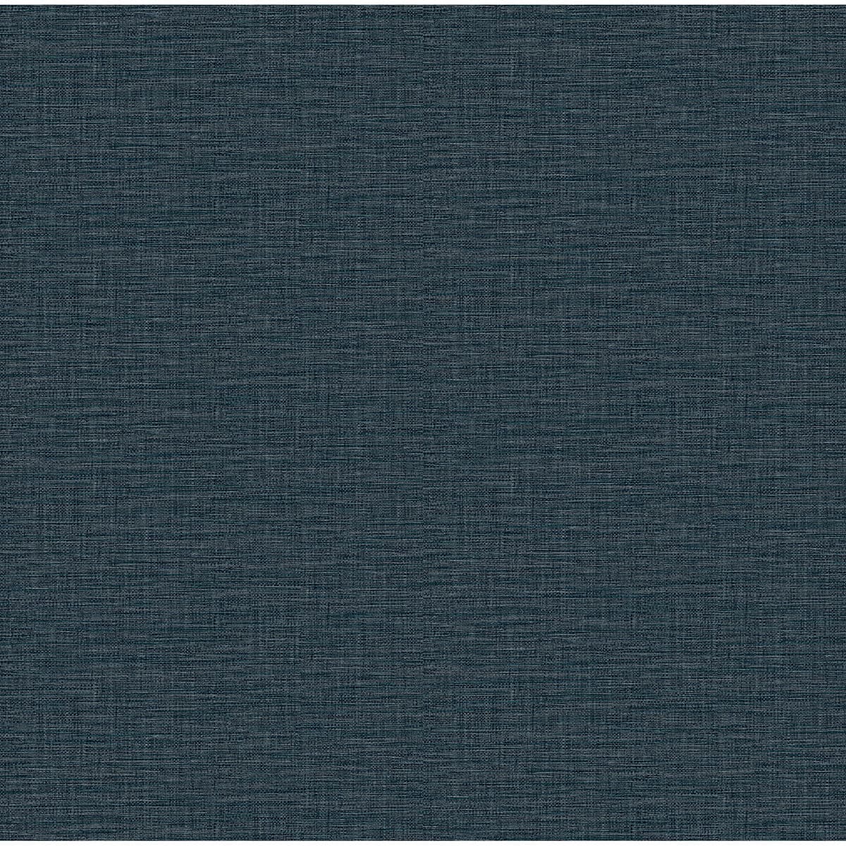 Lela Navy Faux Linen Wallpaper