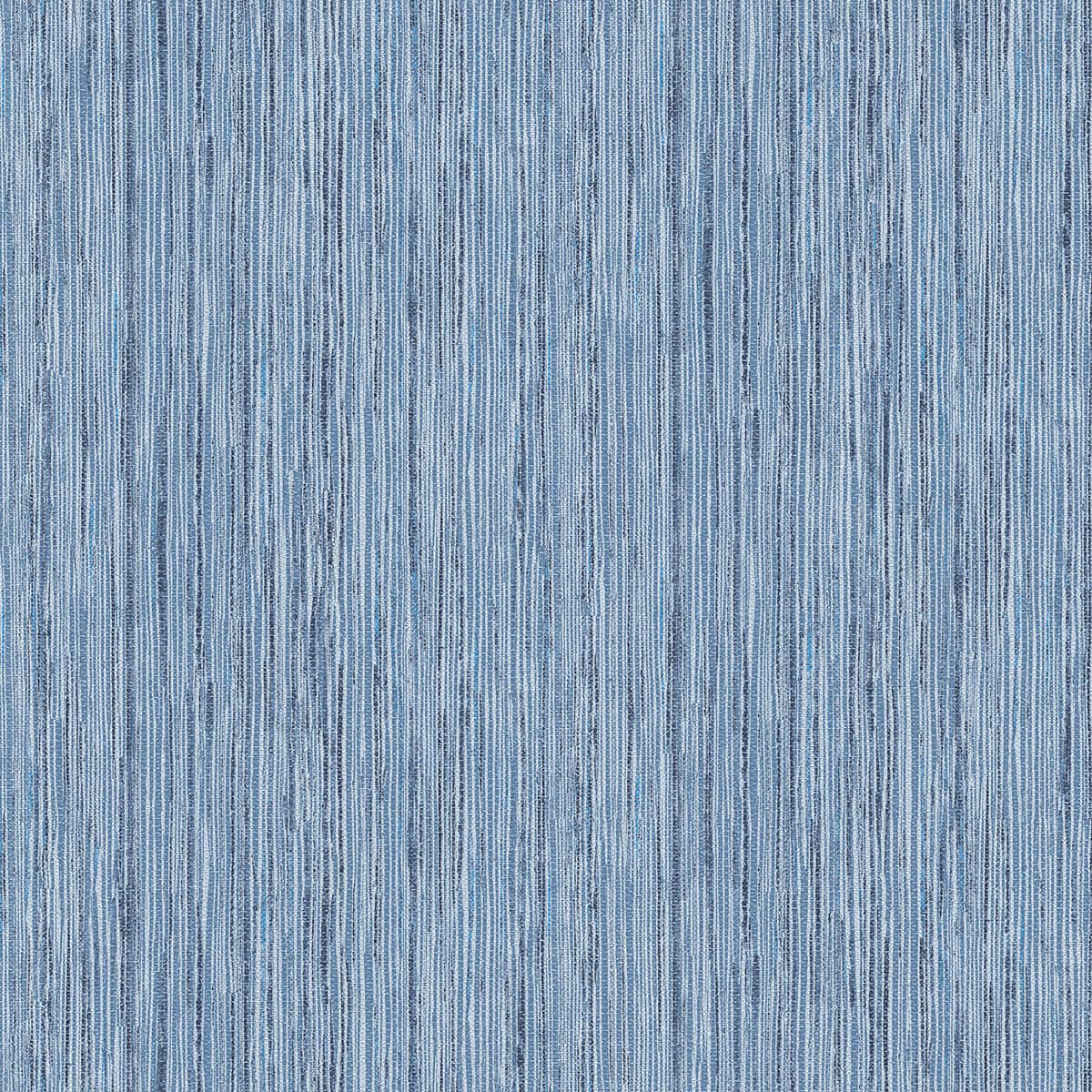 Justina Indigo Faux Grasscloth Wallpaper