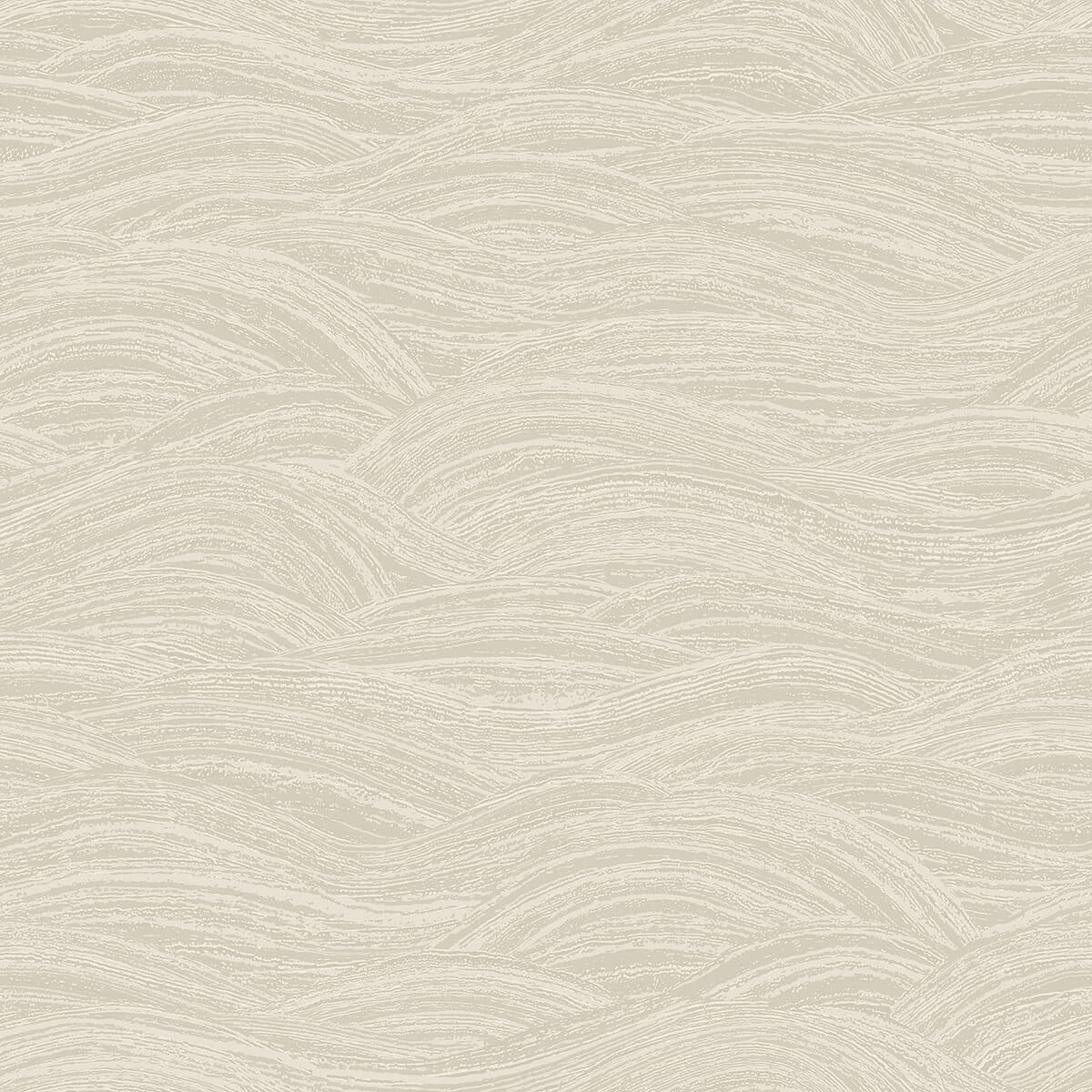 Leith Cream Zen Waves Wallpaper