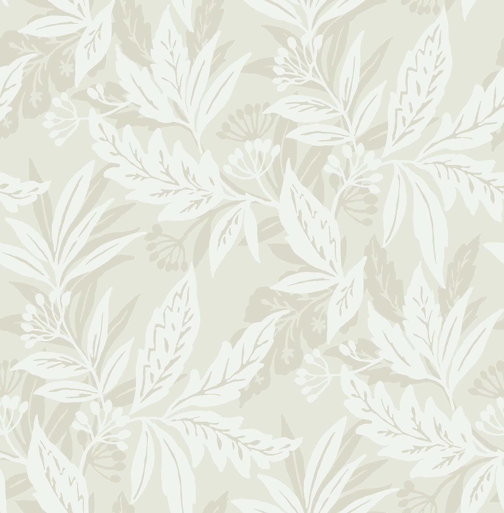 Anita Woodland Floral Dove Wallpaper