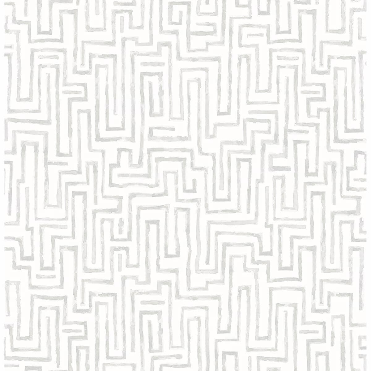 Ramble Grey Geometric Wallpaper