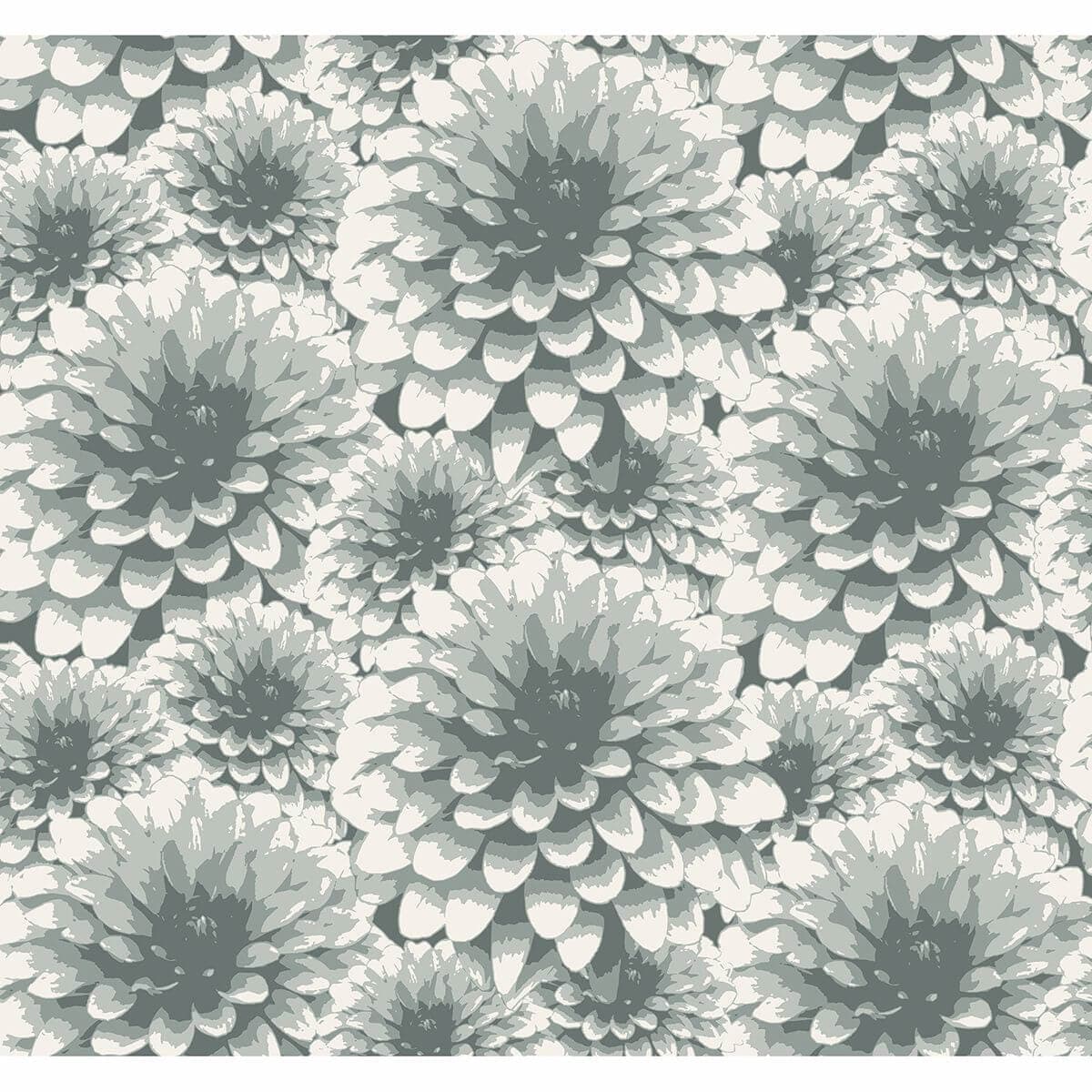 Umbra Teal Floral Wallpaper