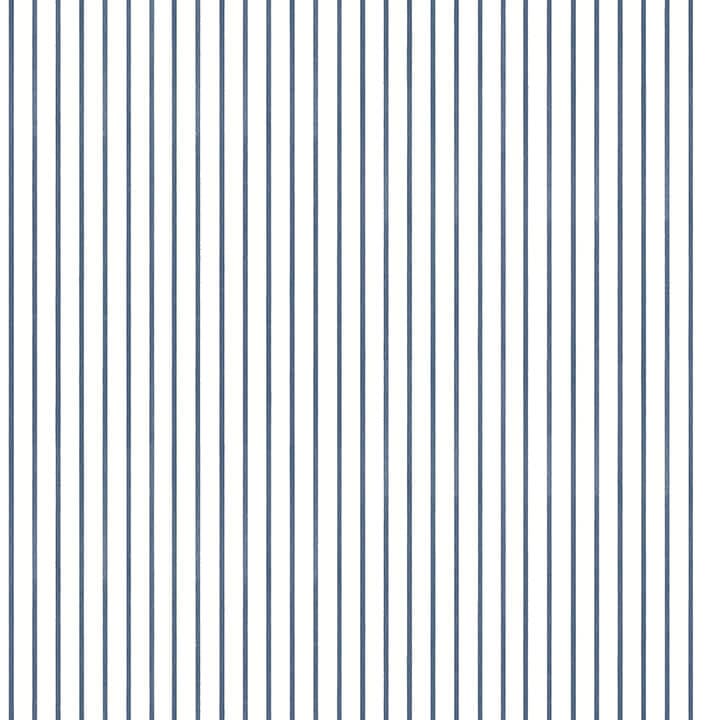 Oliver Navy Simple Stripe Wallpaper By Erin Gates