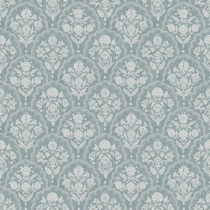 Frances Blue Fishscale Wallpaper