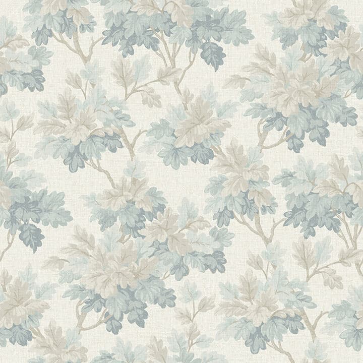 Oakcliff Blue Leaf Trail Wallpaper