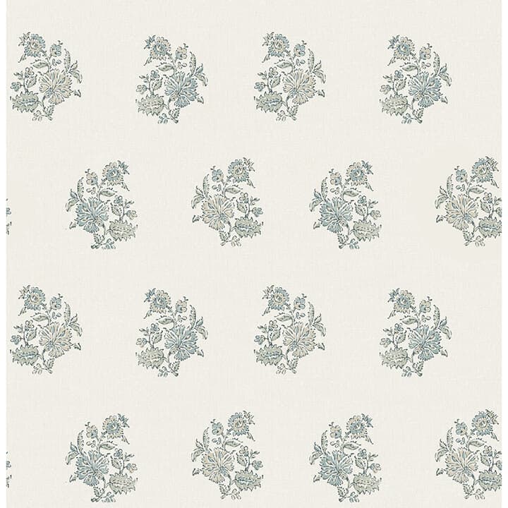 Overbrook Sage Bouquet Toss Wallpaper