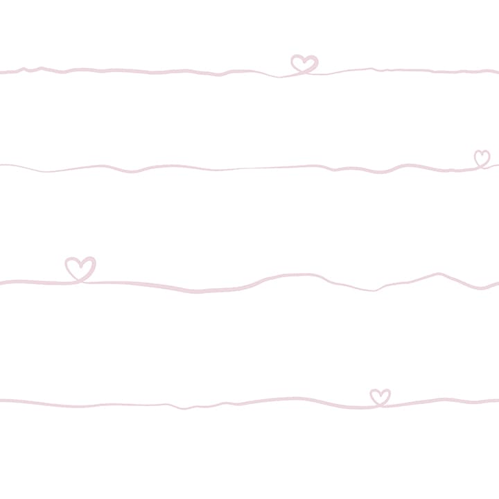 Love & Hearts Pink Script Wallpaper