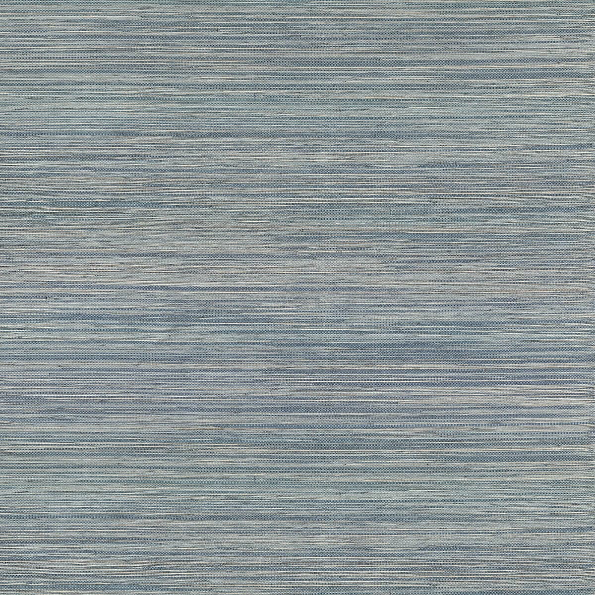 Pattaya Blue Grasscloth Wallpaper