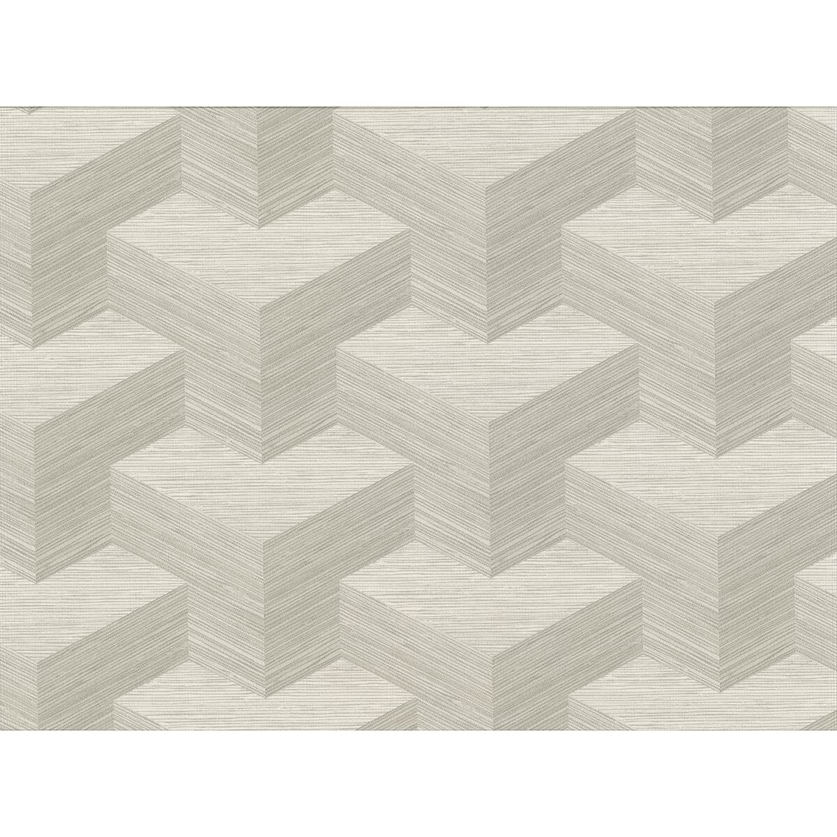 Y Knot Light Grey Geometric Texture Wallpaper