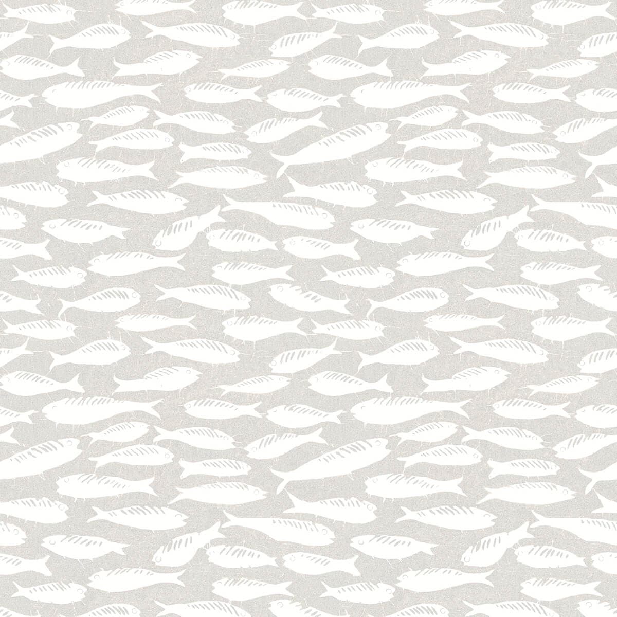 Nunkie Light Grey Sardine Wallpaper