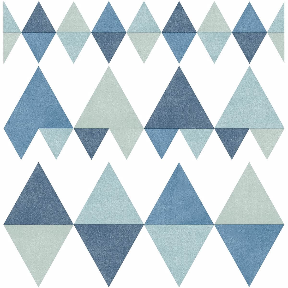 Trilogy Blue Geometric Wallpaper