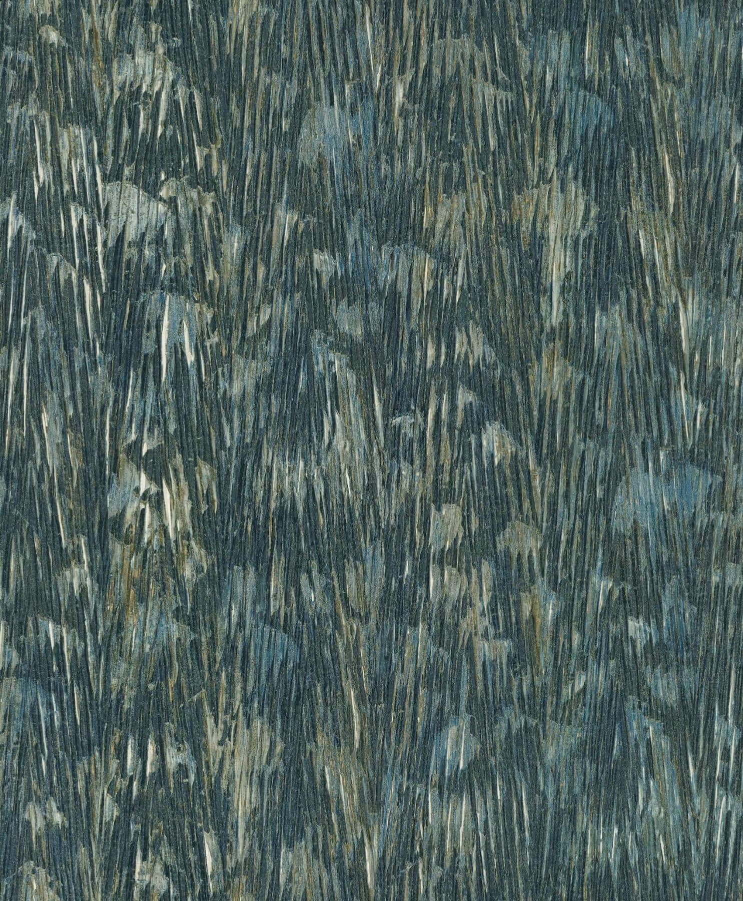 Gilded Plume Wallpaper- Teal