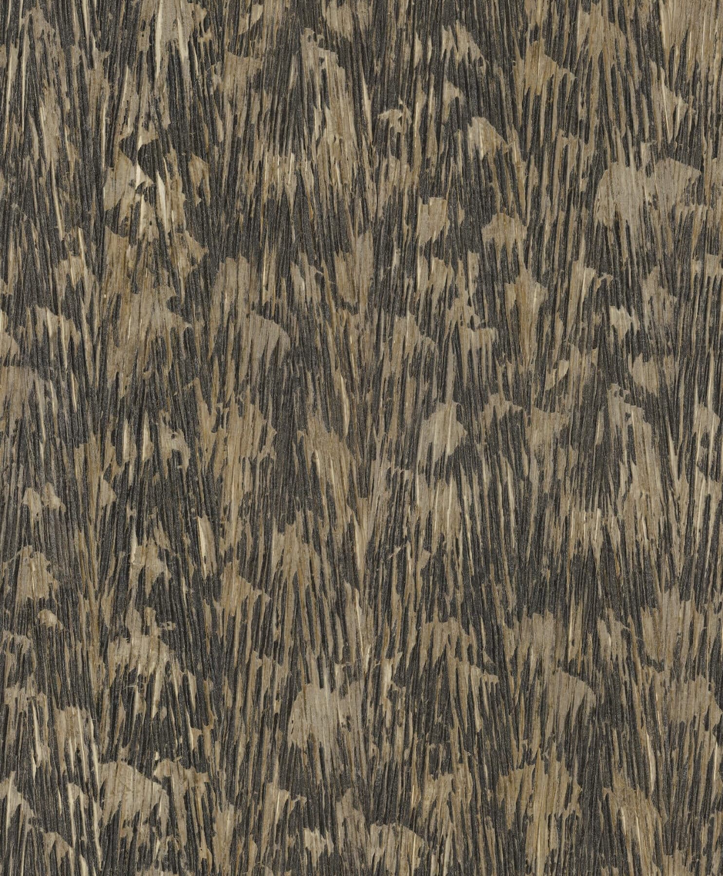 Gilded Plume Wallpaper- Black