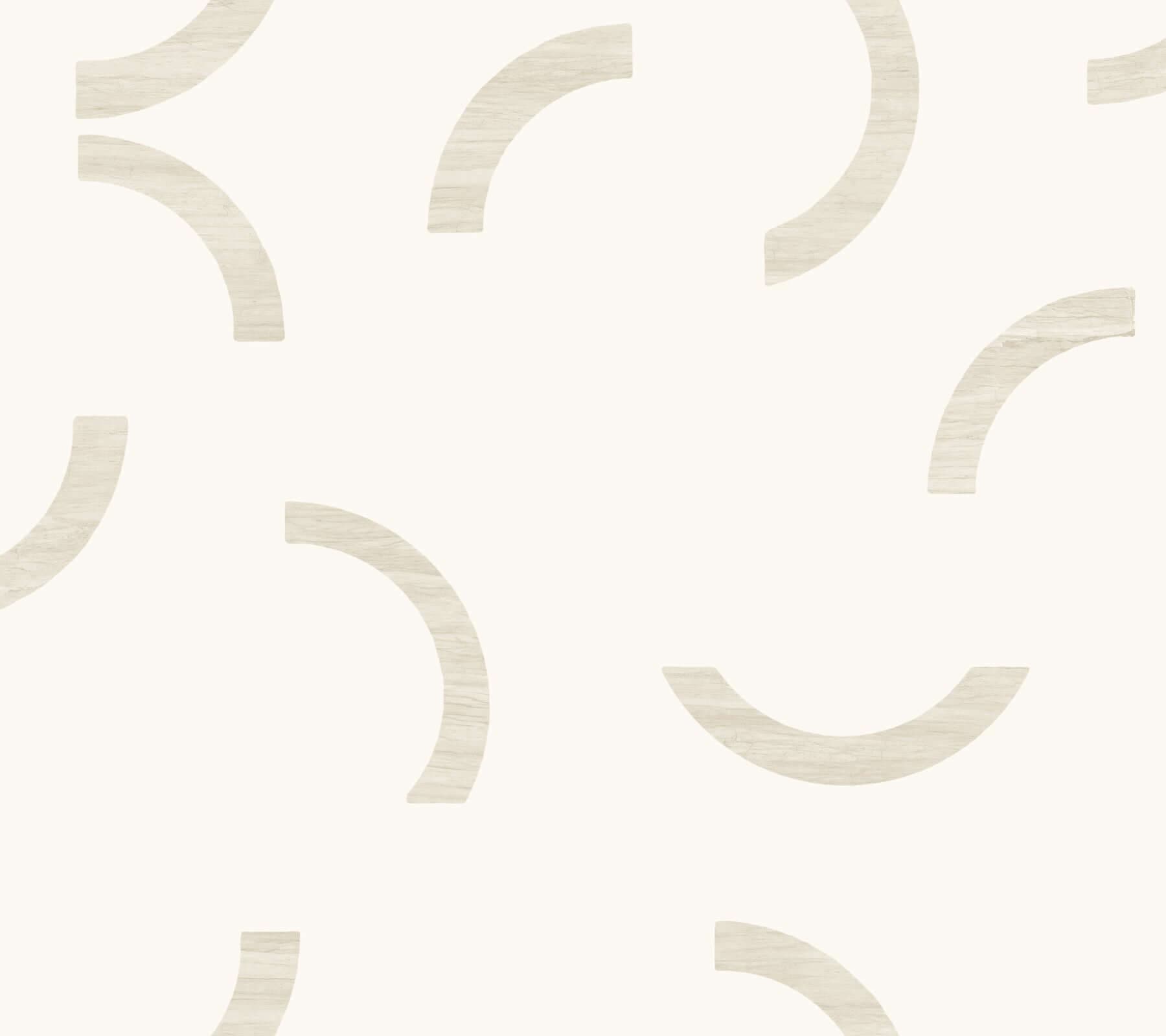 Lunula Wallpaper- Ivory