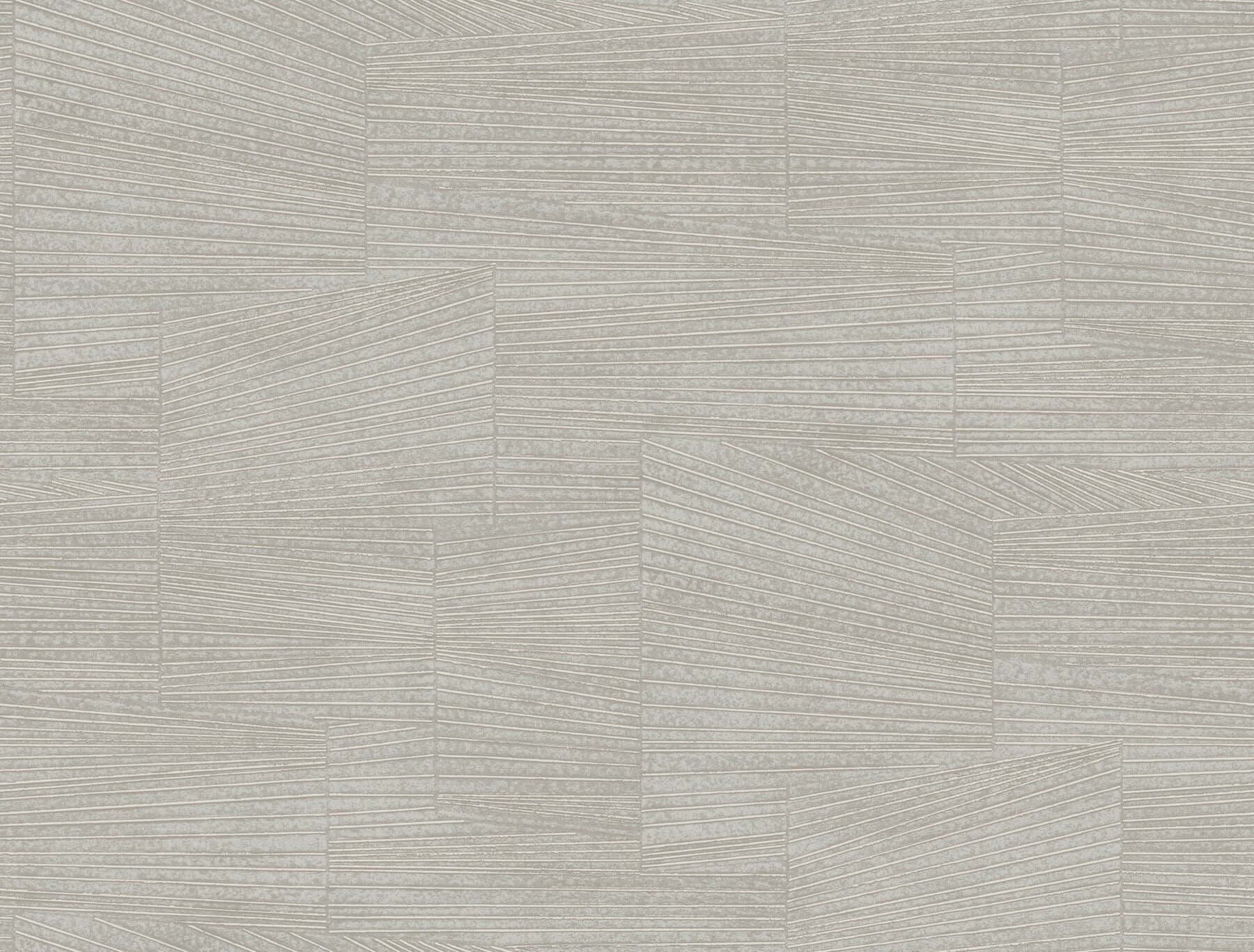 Higher Ground Geo Wallpaper- Stone Grey