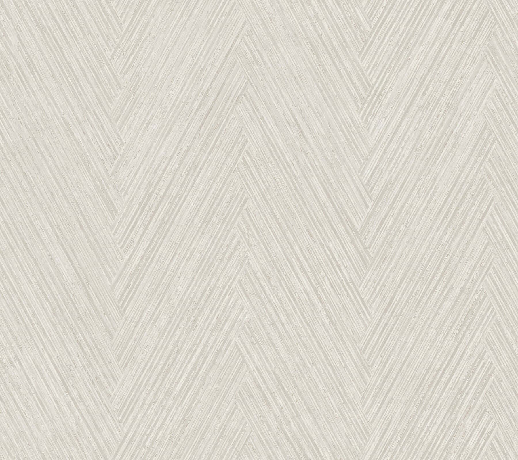 Thatched Chevron Wallpaper- Light Neutral