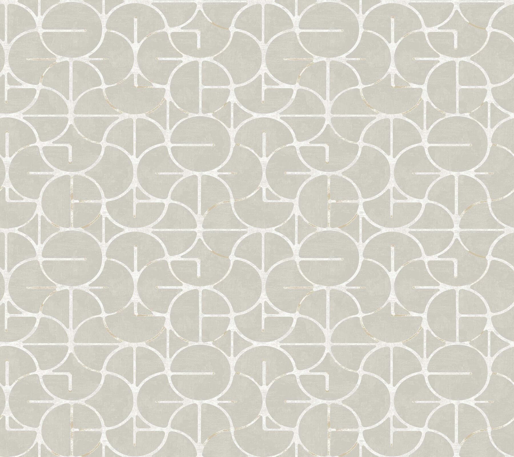 Looking Glass Wallpaper- Grey