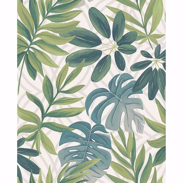 Nocturnum Green Leaves Wallpaper