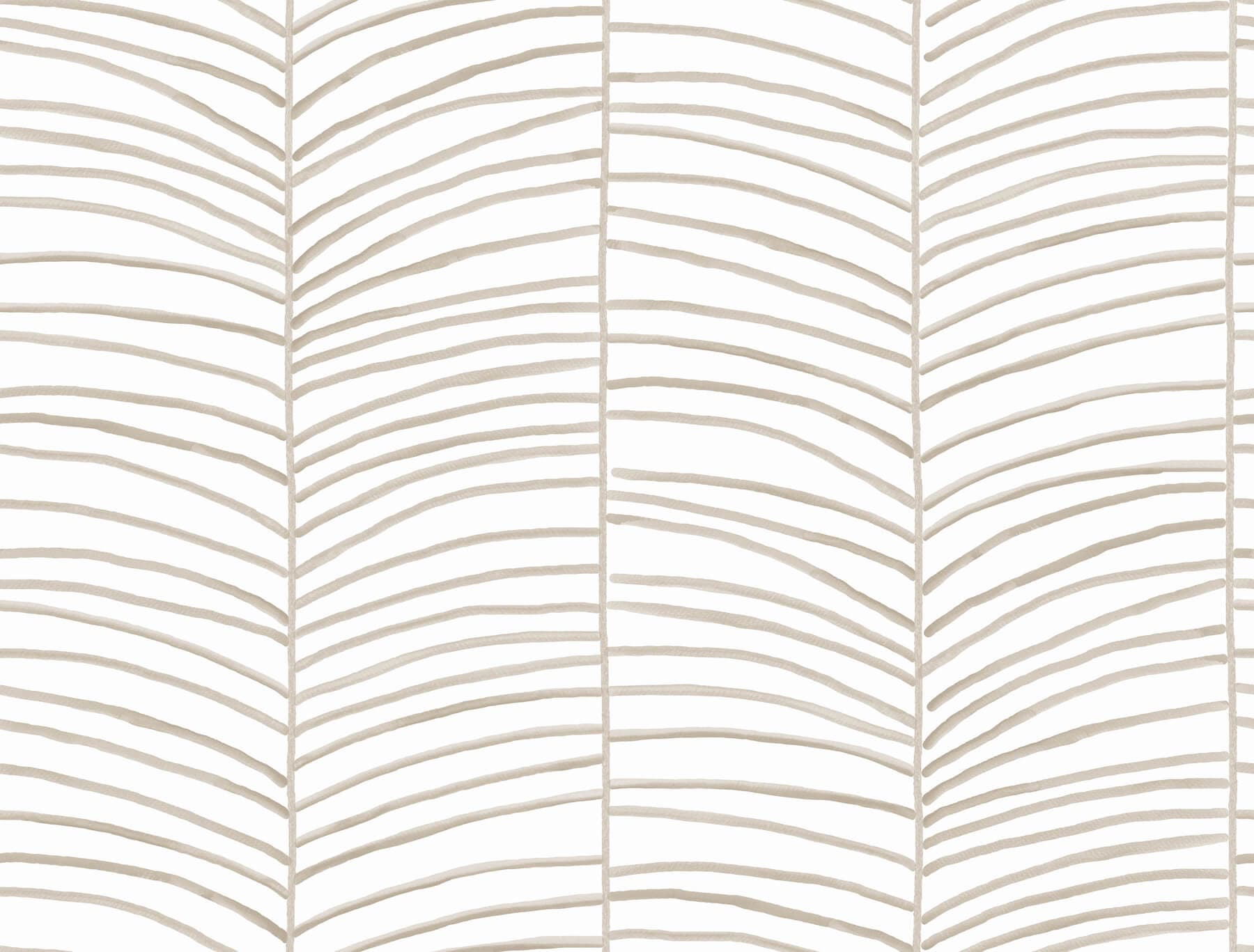Cascade Palm Taupe Chic Tropics Peel + Stick Wallpaper