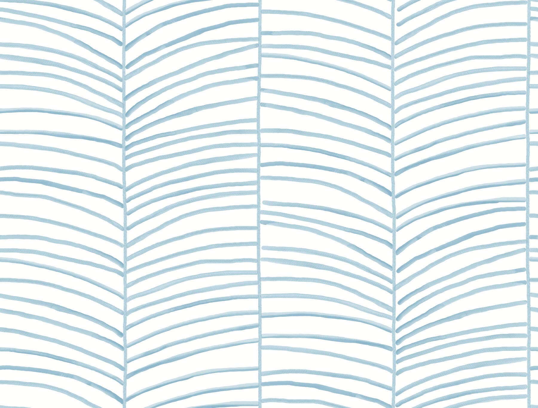 Cascade Palm Blue Chic Tropics Peel + Stick Wallpaper