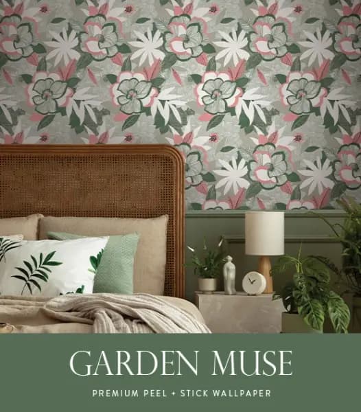 Garden Muse Premium Peel + Stick Wallpaper