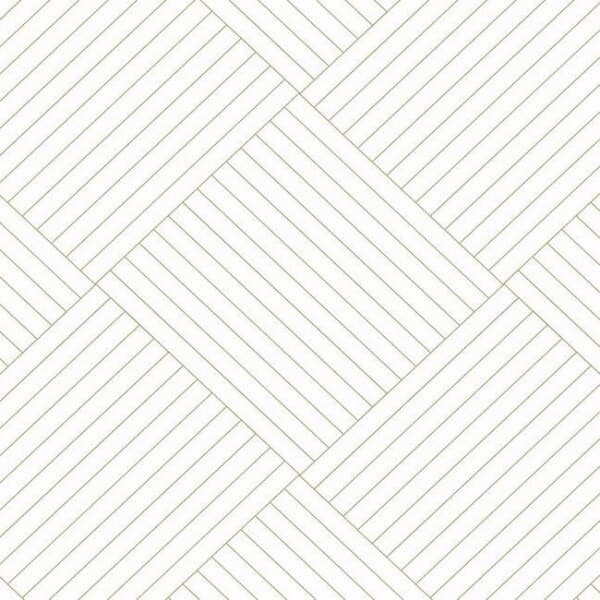 Twisted Tailor Wallpaper- White/Gold