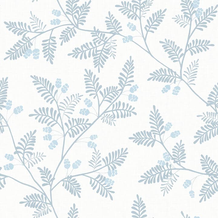Ardell Light Blue Botanical Wallpaper