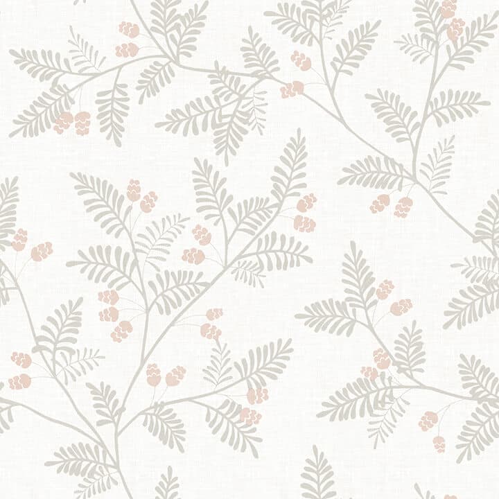 Ardell Taupe Botanical Wallpaper