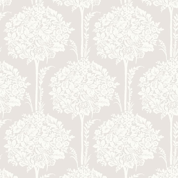 Zaria Lavender Topiary Wallpaper