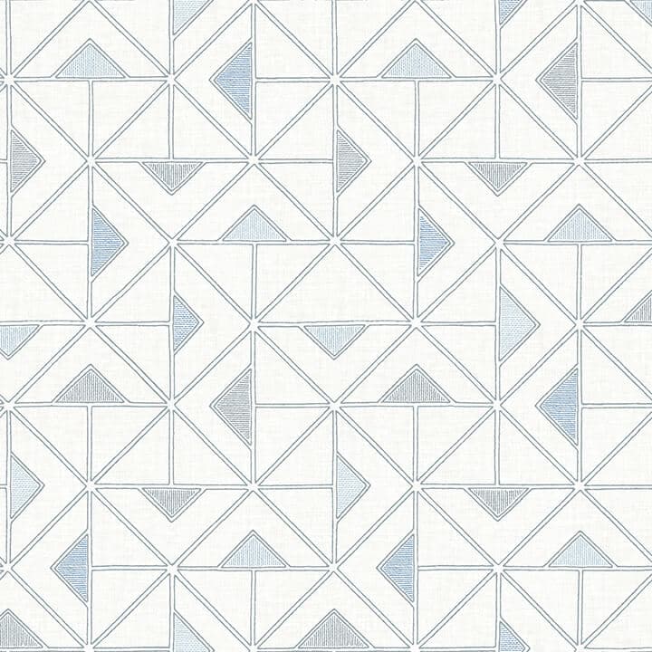 Jekyl Blue Triangles Wallpaper
