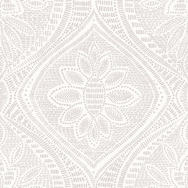 Scout Lavender Floral Ogee Wallpaper