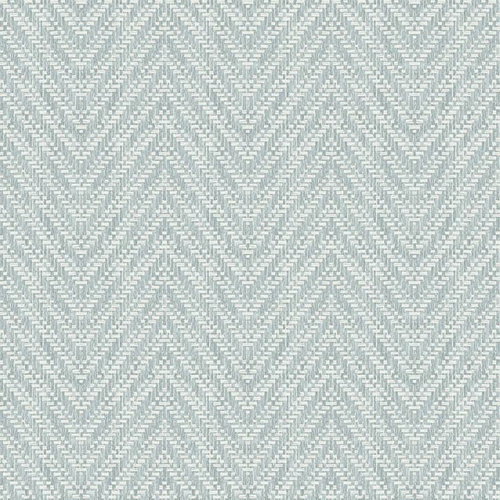 Glynn Sky Blue Chevron Wallpaper