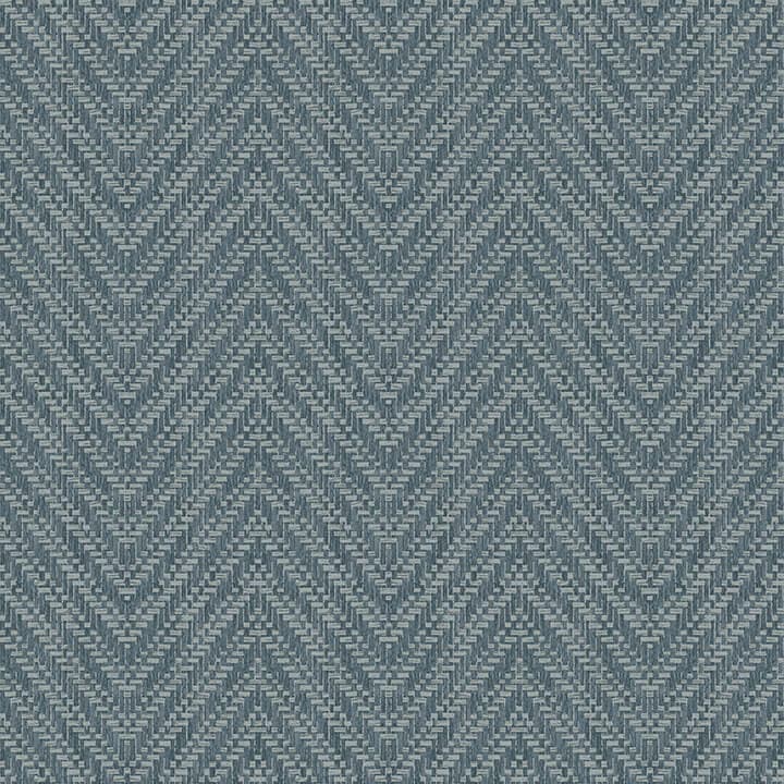 Glynn Teal Chevron Wallpaper