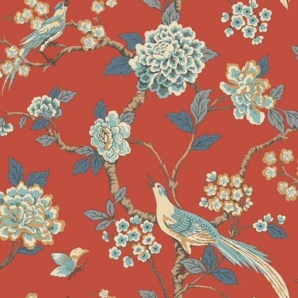 Fanciful Wallpaper- Orange
